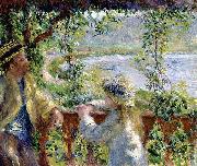 Pierre-Auguste Renoir By the Water, Germany oil painting artist